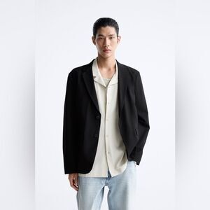 Zara Men’s SEERSUCKER BLAZER NWT